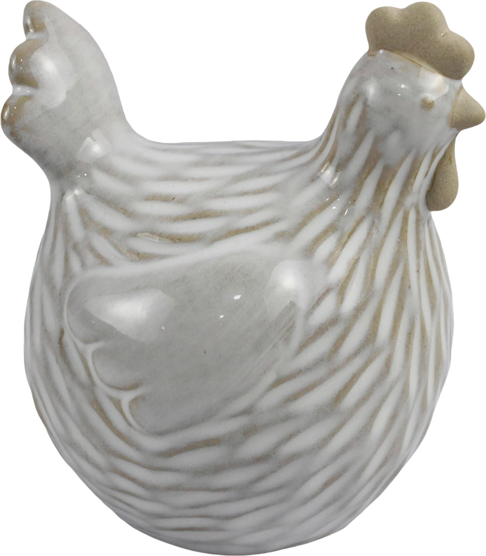 OKRASNA KOKOŠ    9,4/10,7/8,5 cm          bela  - bela, Trendi, keramika (9,4/10,7/8,5cm)