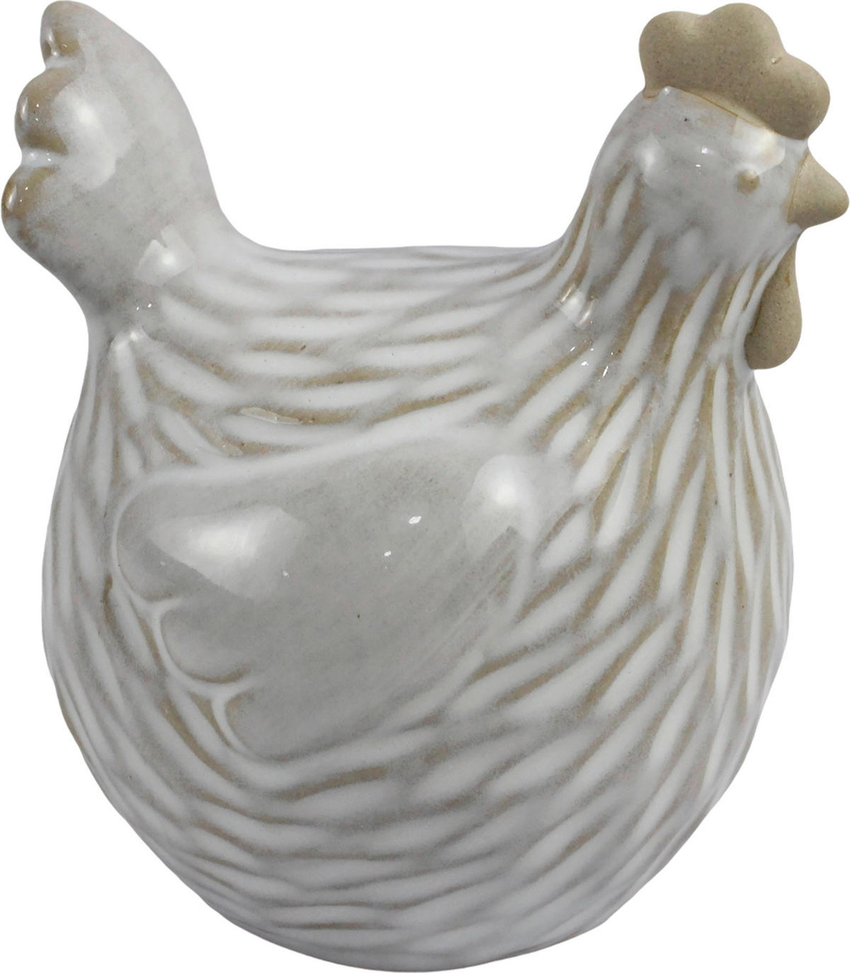 OKRASNA KOKOŠ    9,4/10,7/8,5 cm          bela  - bela, Trendi, keramika (9,4/10,7/8,5cm)