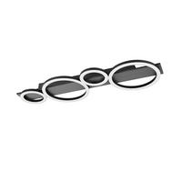 LED-DECKENLEUCHTE 72/5,5/23 cm   - Alufarben/Schwarz, Design, Kunststoff/Metall (72/5,5/23cm)