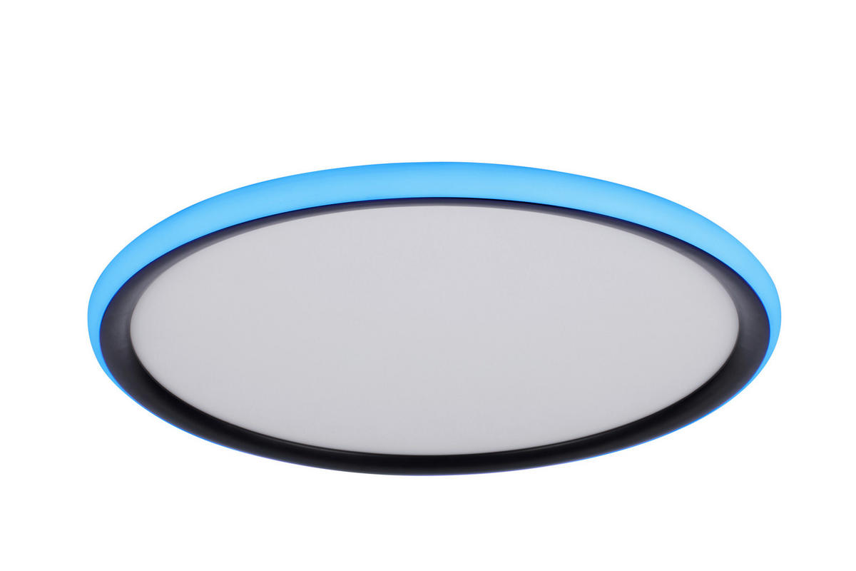 LED-DECKENLEUCHTE Rovinj 40/3,5 cm   - Schwarz, LIFESTYLE, Kunststoff (40/3,5cm) - Novel