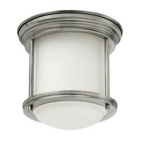 STROPNA SVETILKA Hadrian 19.6/18.5 cm   - barve niklja, Konvencionalno, kovina/steklo (19.6/18.5cm) - Elstead Lighting