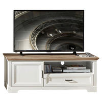 COMODĂ TV 143/54/51 cm  - alb/culoare coconar, Romantik / Landhaus, metal/material pe bază de lemn (143/54/51cm) - Landscape