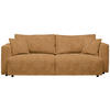 SCHLAFSOFA in Velours Currygelb  - Currygelb/Schwarz, Design, Kunststoff/Textil (250/92/105cm) - Carryhome
