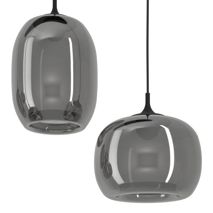 LED SVJETILJKA VISEĆA 118,5/33/150 cm Larva - crna, Basics, staklo/metal (118,5/33/150cm)