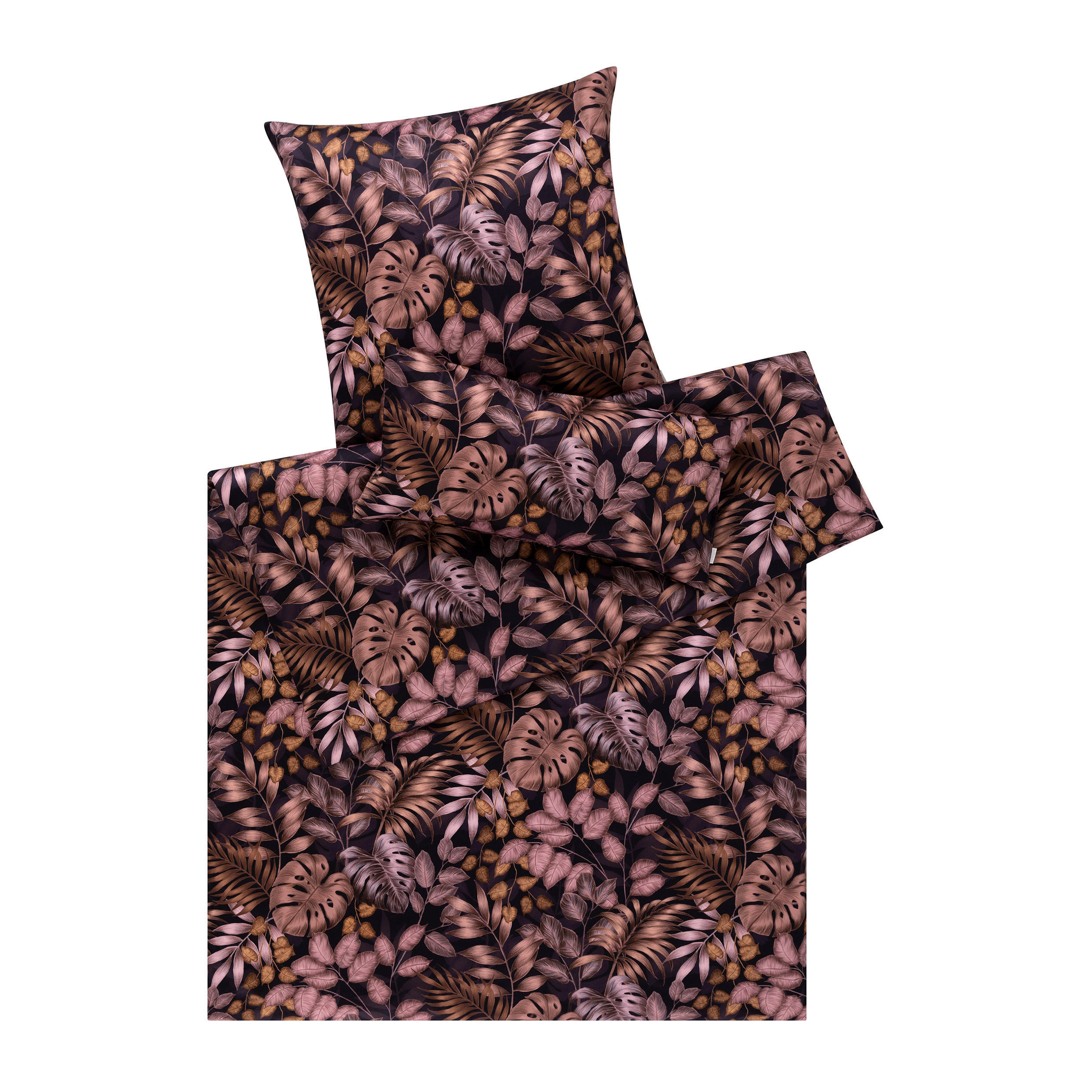 BETTWÄSCHE 3-teilig Atelier Makosatin 140/200 cm  - Pflaume, Basics, Textil (140/200cm) - Estella