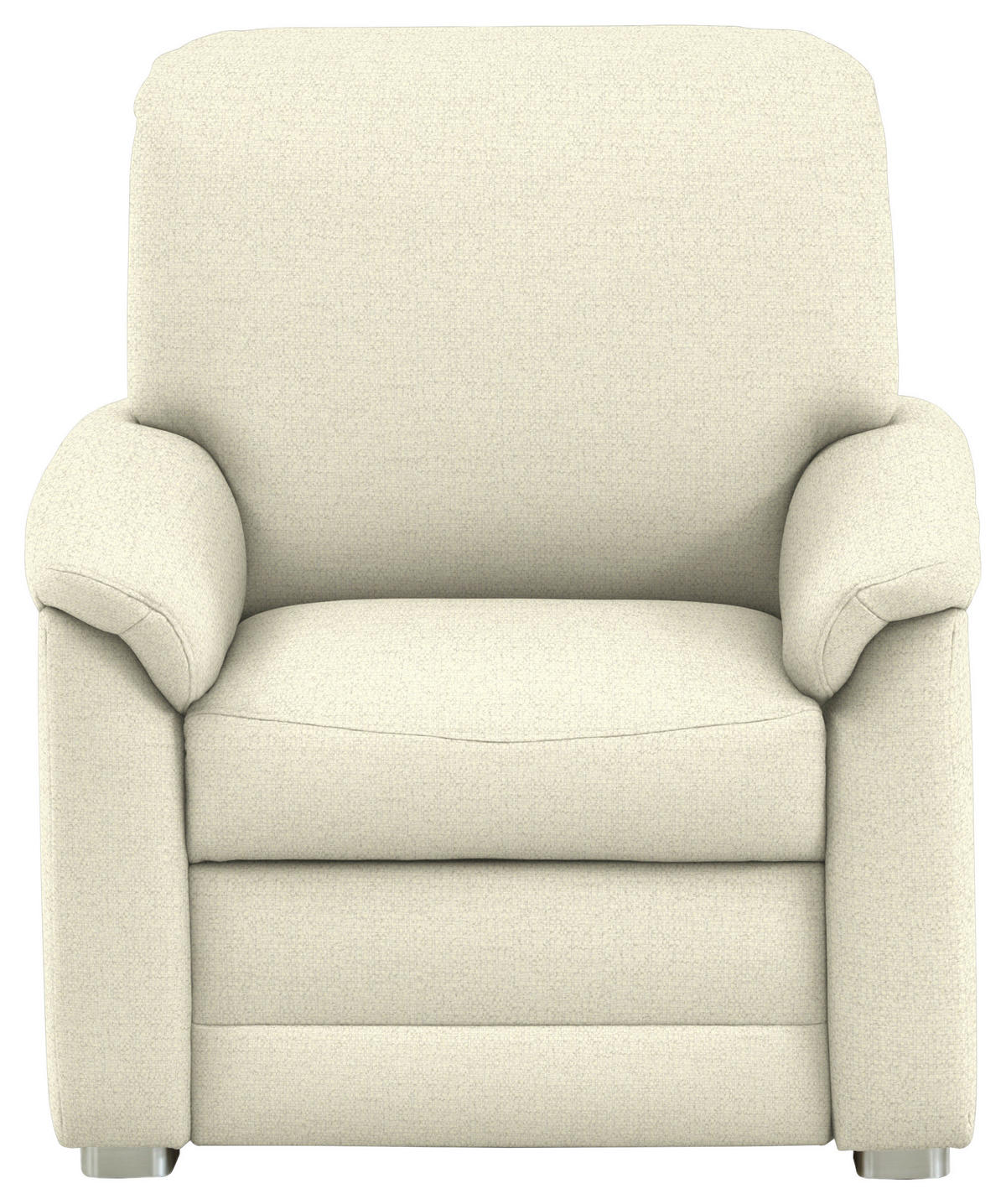 SESSEL Chenille Beige  - Beige/Alufarben, Konventionell, Textil/Metall (88/96/89cm) - Beldomo Comfort