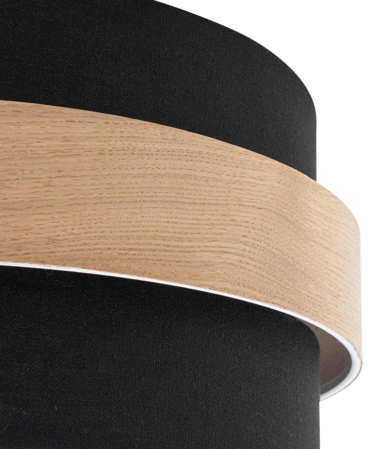 DECKENLEUCHTE 37/18 cm   - Schwarz, MODERN, Holz/Kunststoff (37/18cm) - Novel