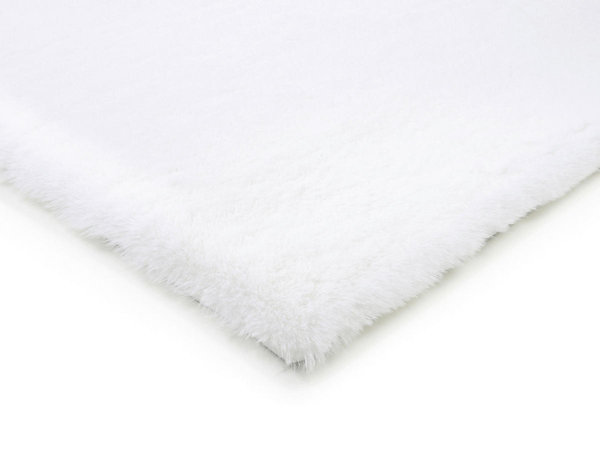 HOCHFLORTEPPICH 80/150 cm Silky Haven Creme, Weiß  - Creme/Weiß, Basics, Textil (80/150cm) - Novel