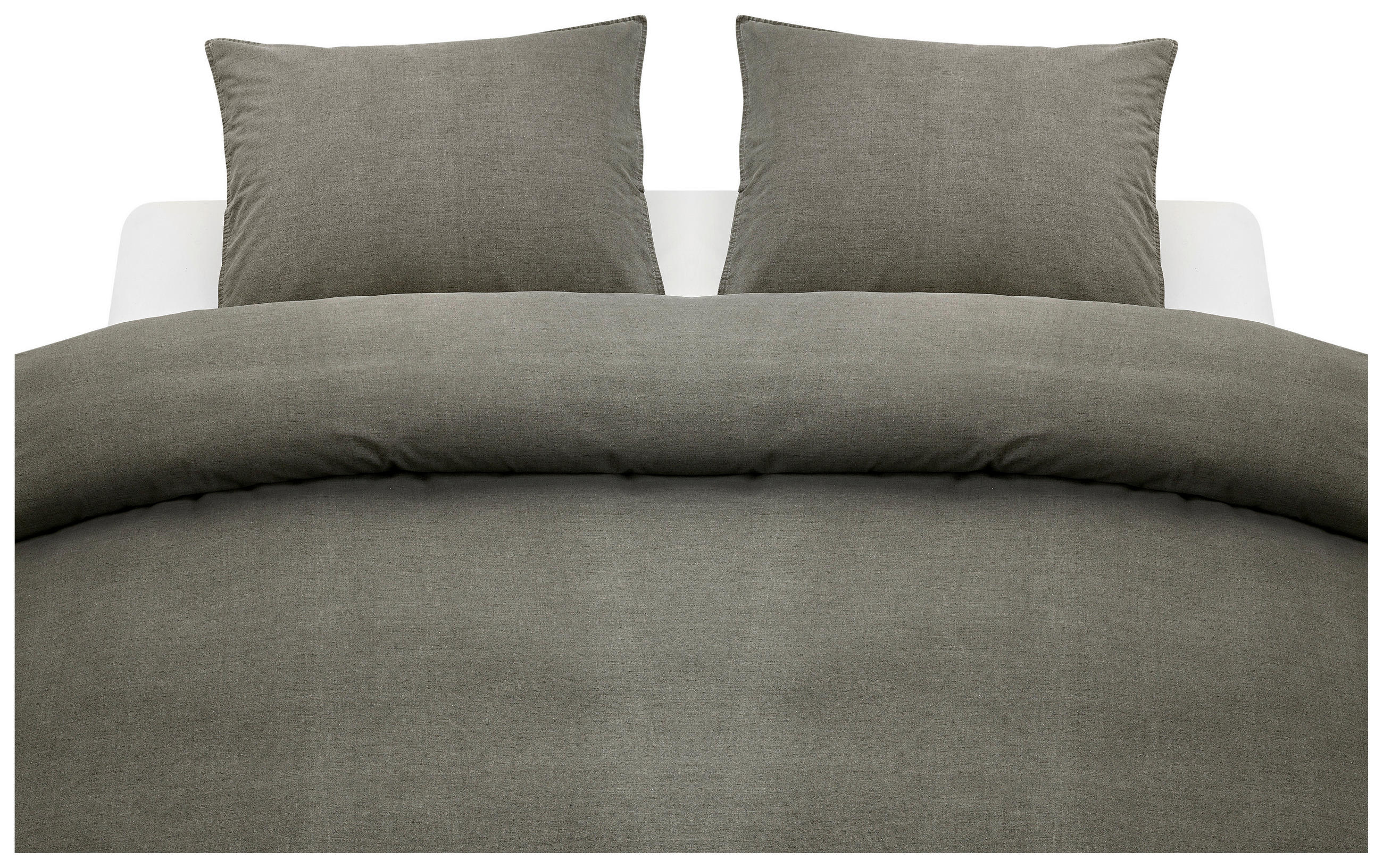 PÅSLAKANSET linneimitation 220/210 cm  - grå, Klassisk, textil (220/210cm)