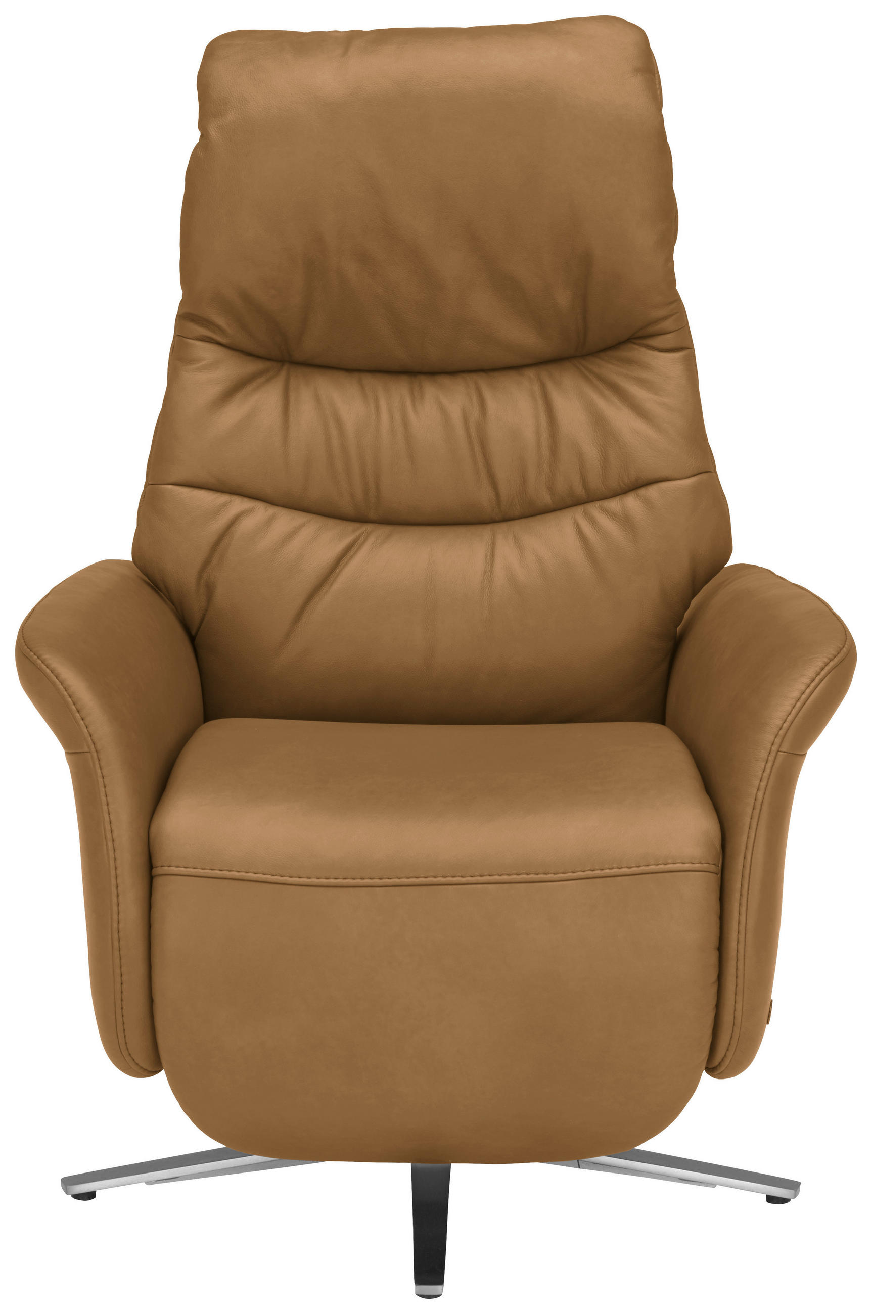 RELAXSESSEL in Leder Honig, Currygelb  - Currygelb/Edelstahlfarben, Design, Leder/Metall (78/117/89cm) - Himolla Komfortklass