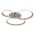 LED-DECKENLEUCHTE Velora 96/84/10 cm  - Sandfarben, Design, Kunststoff/Metall (96/84/10cm) - Dieter Knoll