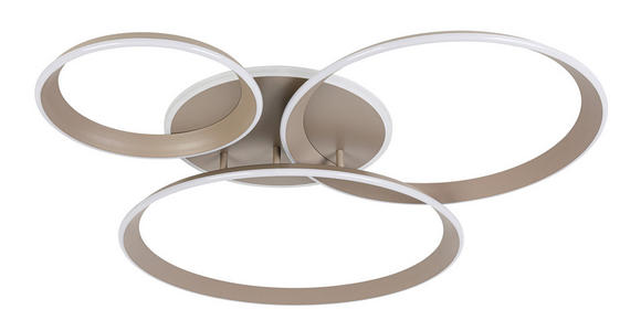 LED-DECKENLEUCHTE Velora 96/84/10 cm   - Sandfarben, Design, Kunststoff/Metall (96/84/10cm) - Dieter Knoll