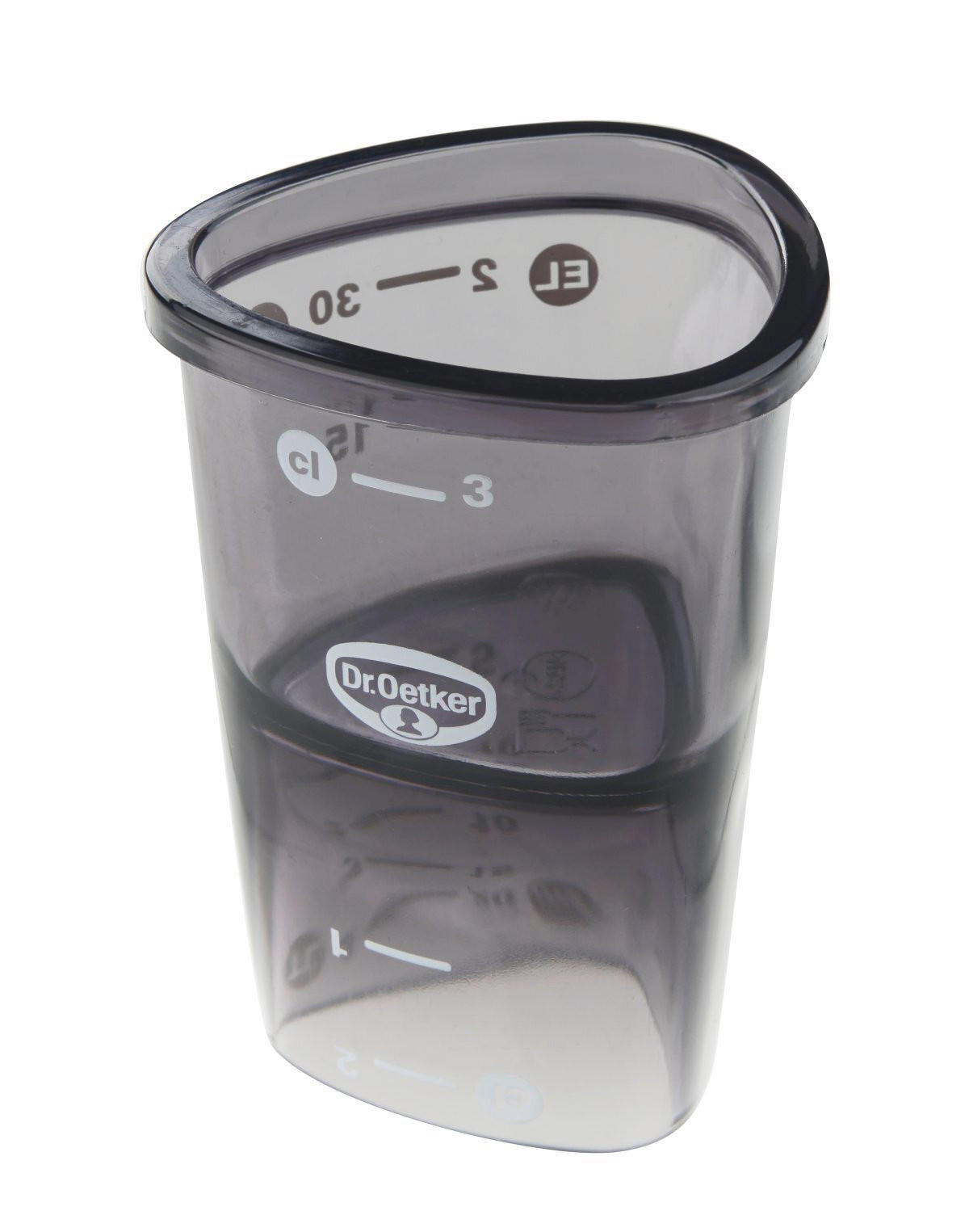 MESSBECHER - Grau, Basics, Kunststoff (40ml) - Dr.Oetker