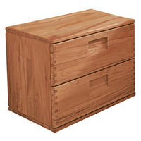 NACHTSCHRANK 55,4/47,8/39,5 cm Kernbuche massiv  - Kernbuche, Natur, Holz (55,4/47,8/39,5cm) - Escando Natürlich Sc