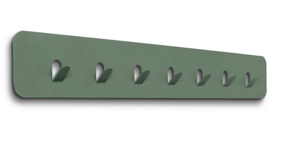 HAKENLEISTE  in Grün  - Grün, Design, Metall (70/10/3cm) - Xora