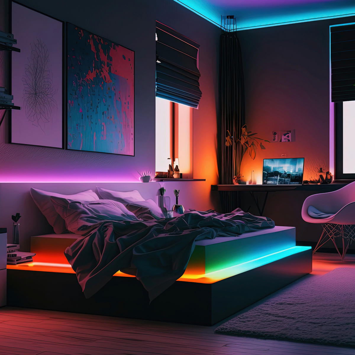 LED-STRIP 1000 cm  - Weiß, Basics, Kunststoff (1000cm)