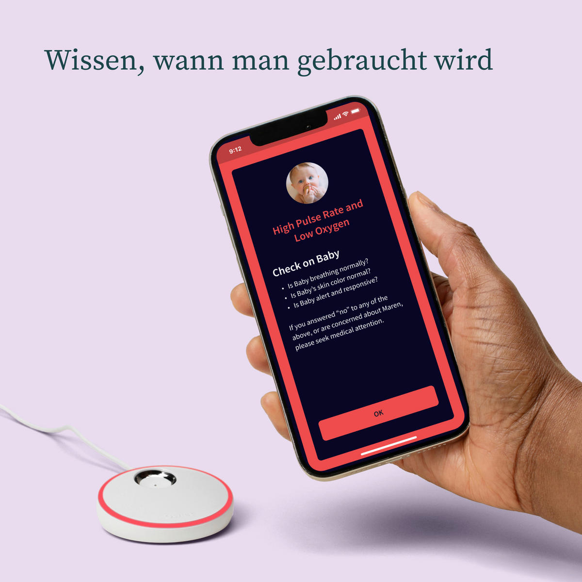 BABYPHONE - Mintgrün, Basics, Kunststoff/Textil (0.220kg) - Owlet