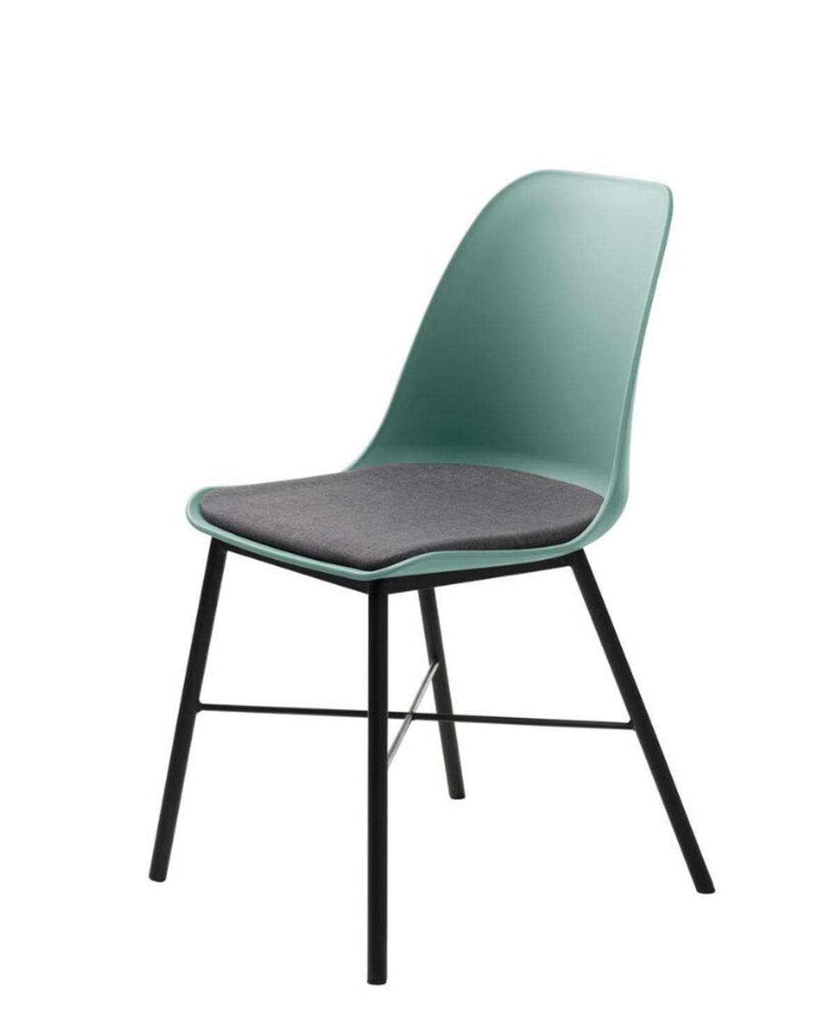 STOL  - grön/svart, Design, metall/textil (47/83/54cm) - Best Price