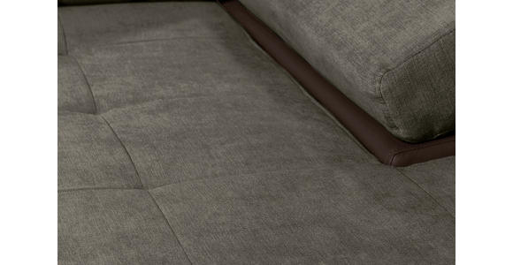 ECKSOFA in Flachgewebe Schlammfarben, Beige  - Schlammfarben/Beige, Design, Kunststoff/Textil (271/175cm) - Xora