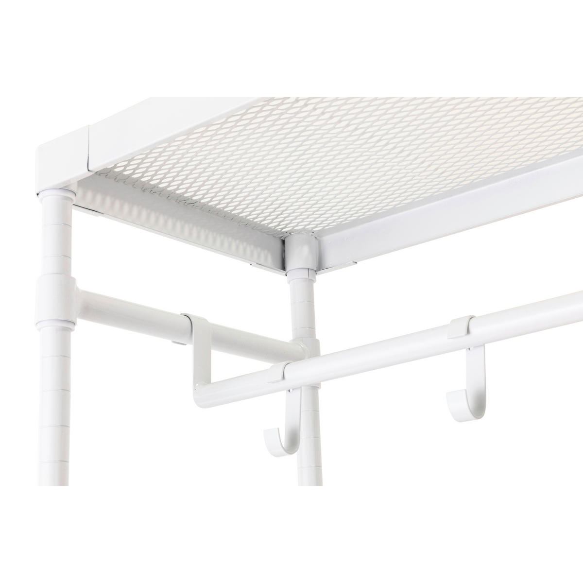 GARDEROBENSTÄNDER in Weiß 75/180/32 cm   - Weiß, Design, Metall (75/180/32cm) - MID.YOU