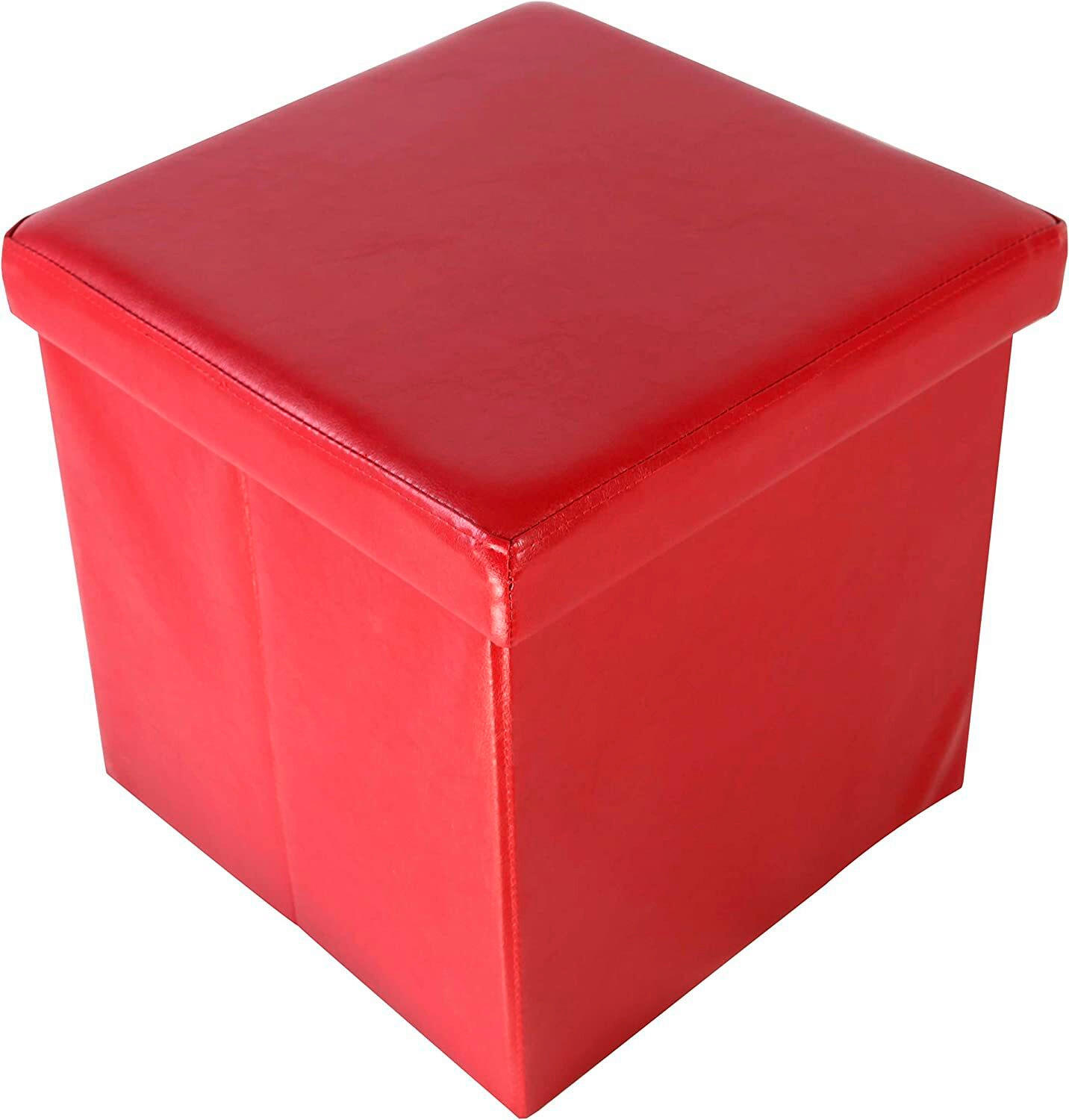 SITZWÜRFEL in Rot Kunststoff Rot  - Rot, Basics, Kunststoff (38/38/38cm) - Echtwerk