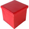 SITZWÜRFEL Rot  - Rot, Basics, Kunststoff (38/38/38cm) - Echtwerk