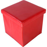 SITZWÜRFEL Rot  - Rot, Basics, Kunststoff (38/38/38cm) - Echtwerk