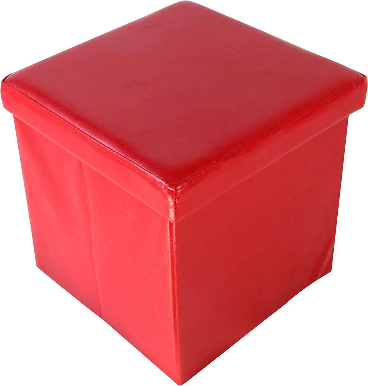 SITZWÜRFEL Rot  - Rot, Basics, Kunststoff (38/38/38cm) - Echtwerk