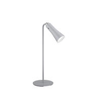AKKU-TISCHLEUCHTE - Grau, Basics, Metall (20/12/36cm)