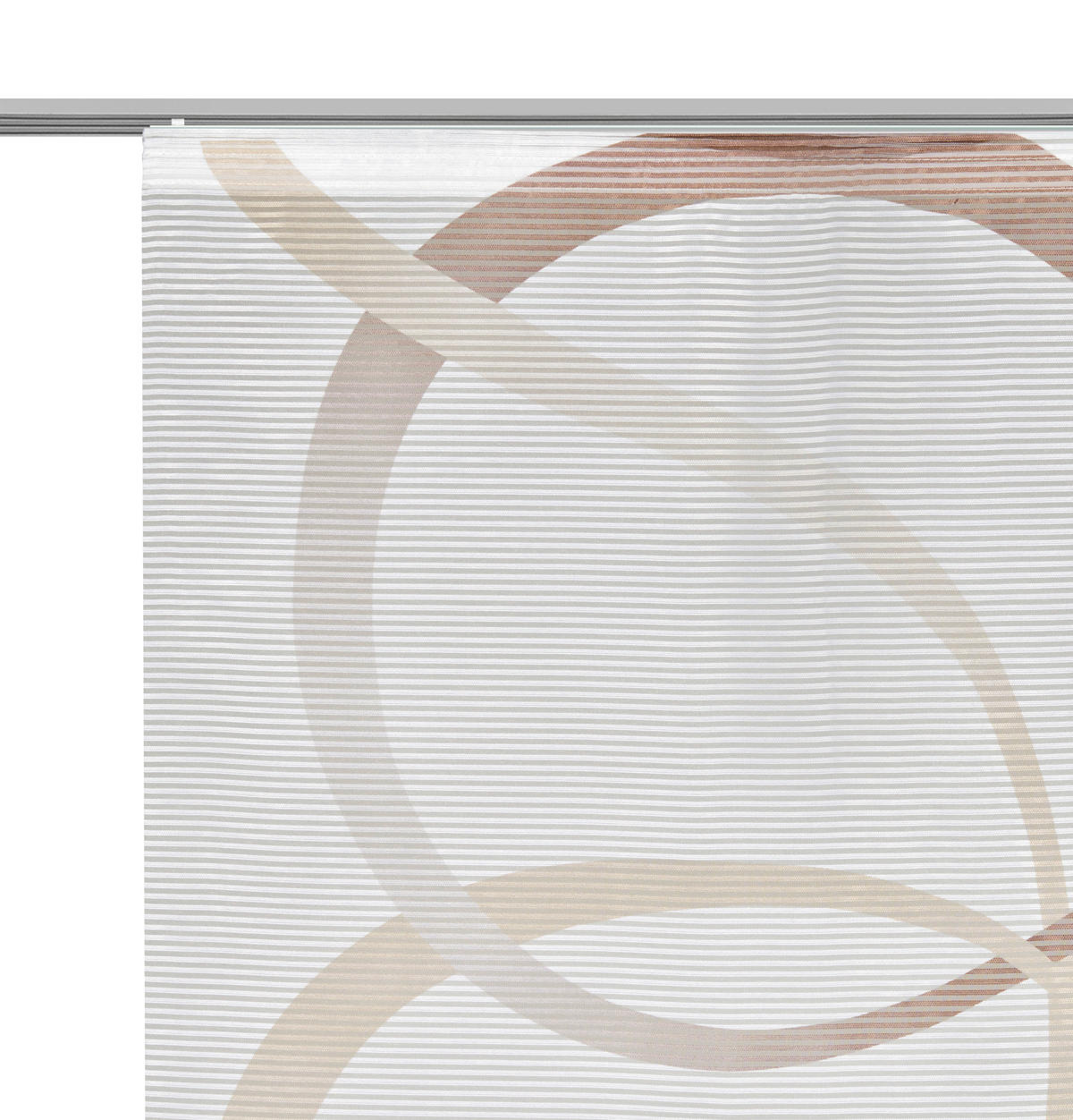 PANELOVÝ ZÁVĚS, 60/255 cm - hnědá/béžová, Design, textil (60/255cm) - Novel