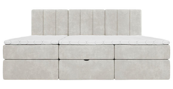 FAMILIENBETT - Beige/Schwarz, Design, Holzwerkstoff/Kunststoff (240/200cm) - Esposa