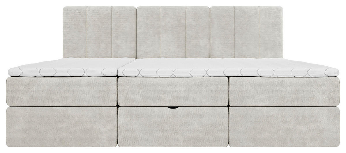 FAMILIENBETT - Beige/Schwarz, Design, Holzwerkstoff/Kunststoff (270/200cm) - Esposa