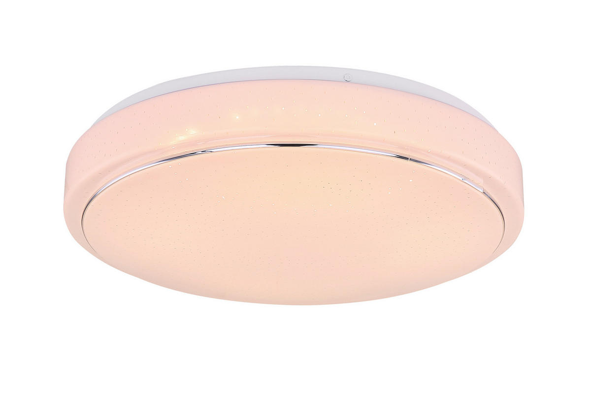 STROPNA LED-SVETILKA  Kalle //3000-6000 K/230 V/ - bela/opal, Konvencionalno, kovina/umetna masa (37,5/7,5cm)