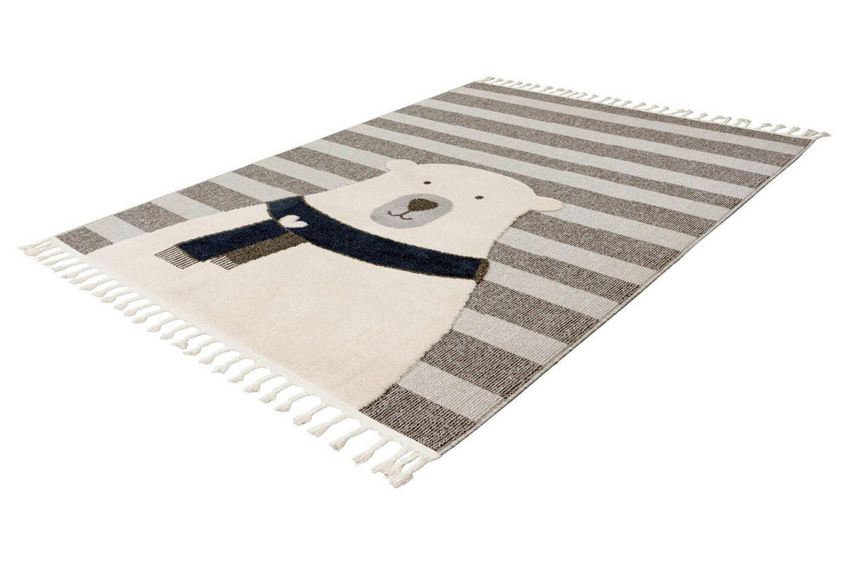 FLACHWEBETEPPICH 160/230 cm Grau rechteckig  - Grau, Basics, Textil (160/230cm) - Kayoom