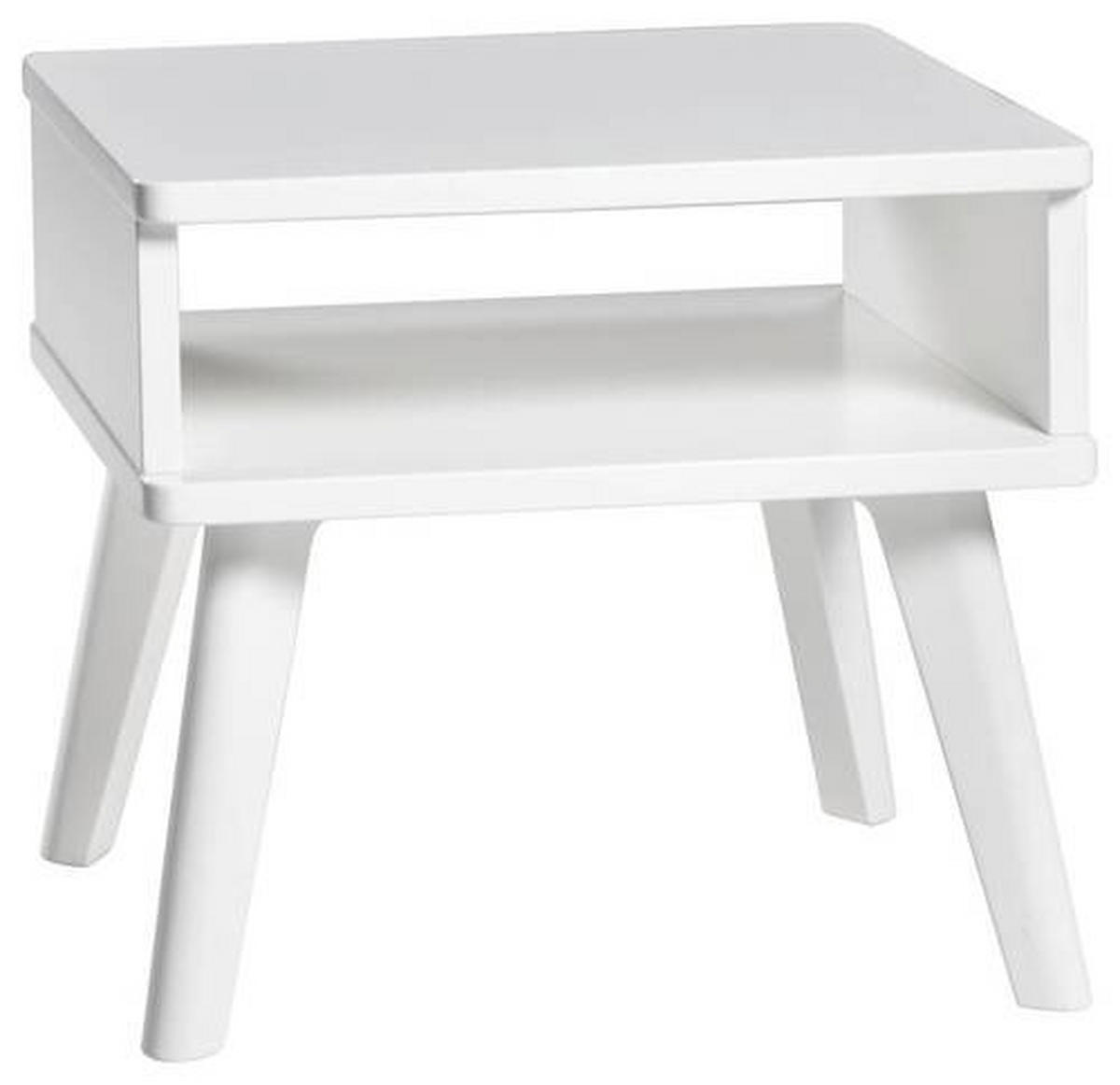 NACHTKÄSTCHEN 48/38/42 cm  in Weiß  - Weiß, Design, Holzwerkstoff (48/38/42cm) - Hasena