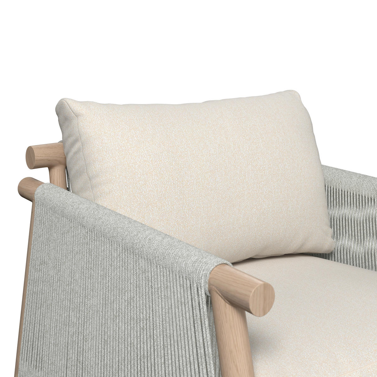 KERTI BÚTORSZETT 5 részes  - Pezsgő/fehér, Design, textil/fém - Amatio