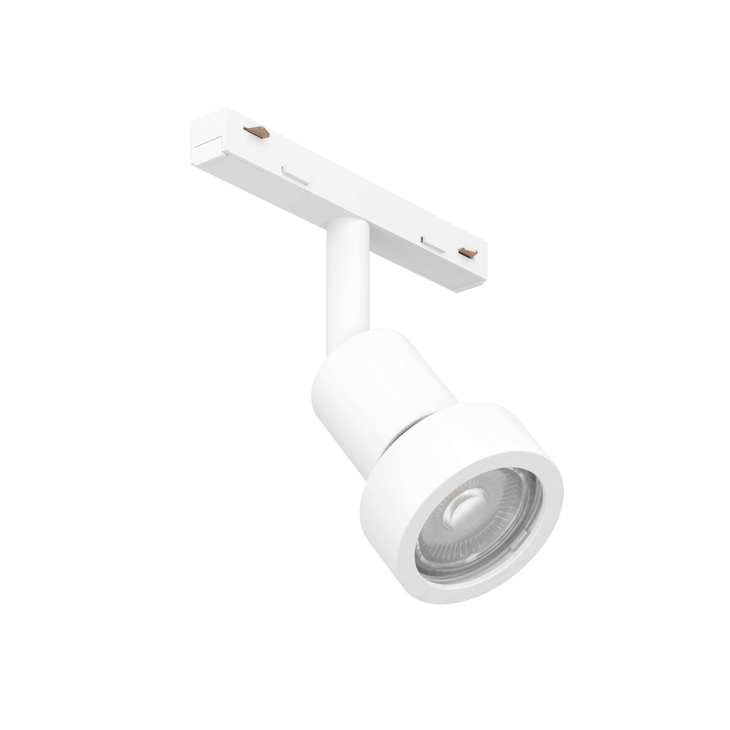 SCHIENENSYSTEM-STRAHLER 5,5/14 cm  - Weiß, Basics, Kunststoff (5,5/14cm)
