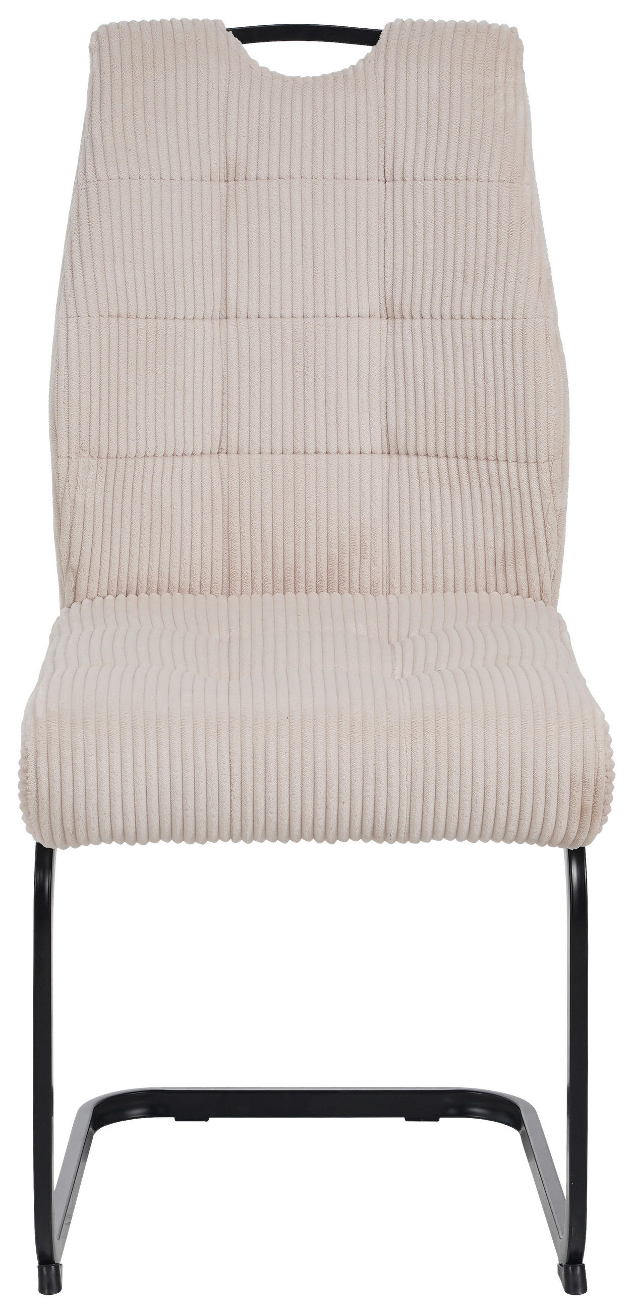 SCHWINGSTUHL  in Eisen Cord  - Beige/Schwarz, Design, Textil/Metall (46/96/61.5cm) - Carryhome