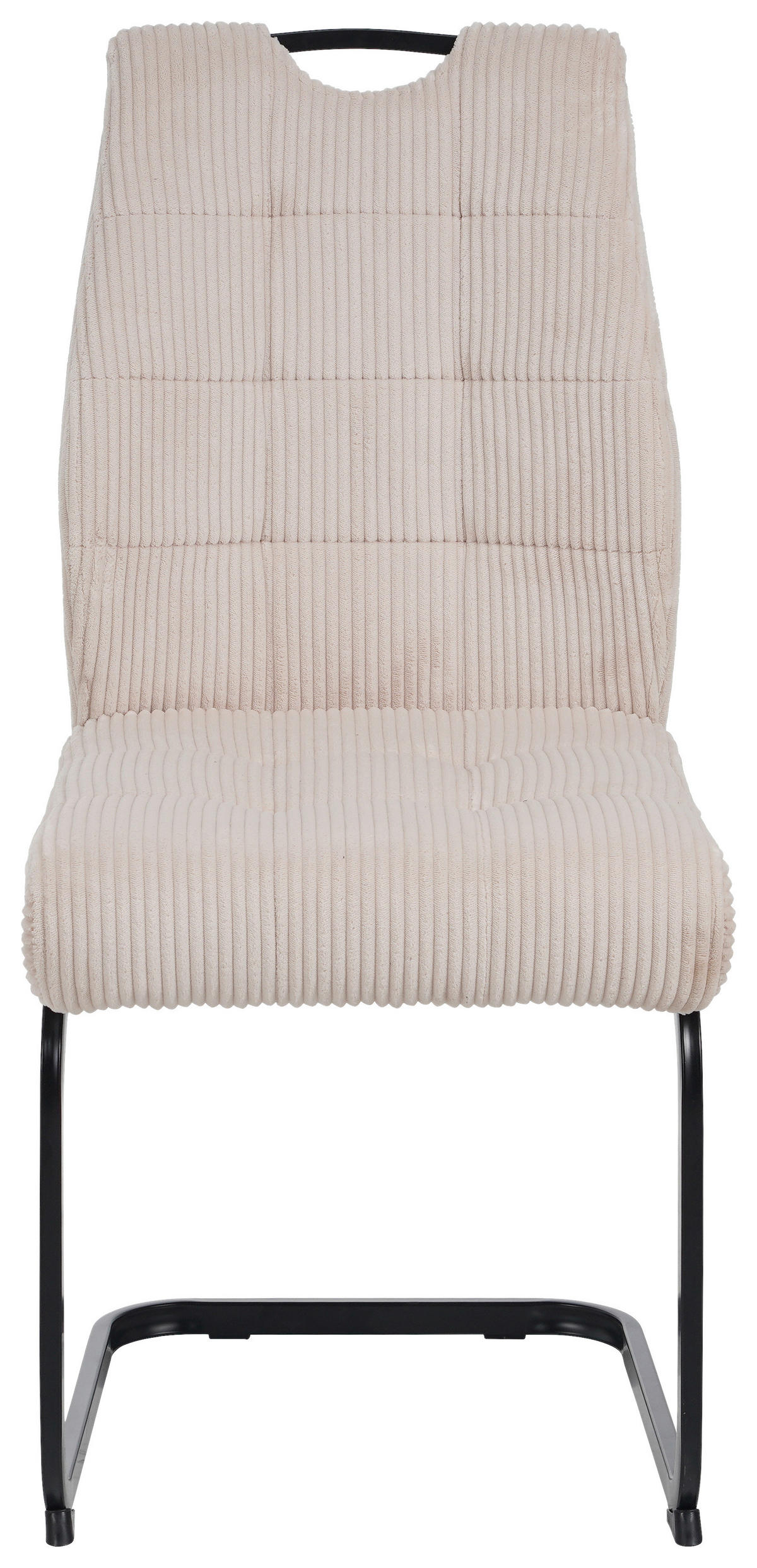 SCHWINGSTUHL  in Eisen Cord  - Beige/Schwarz, Design, Textil/Metall (46/96/61.5cm) - Carryhome