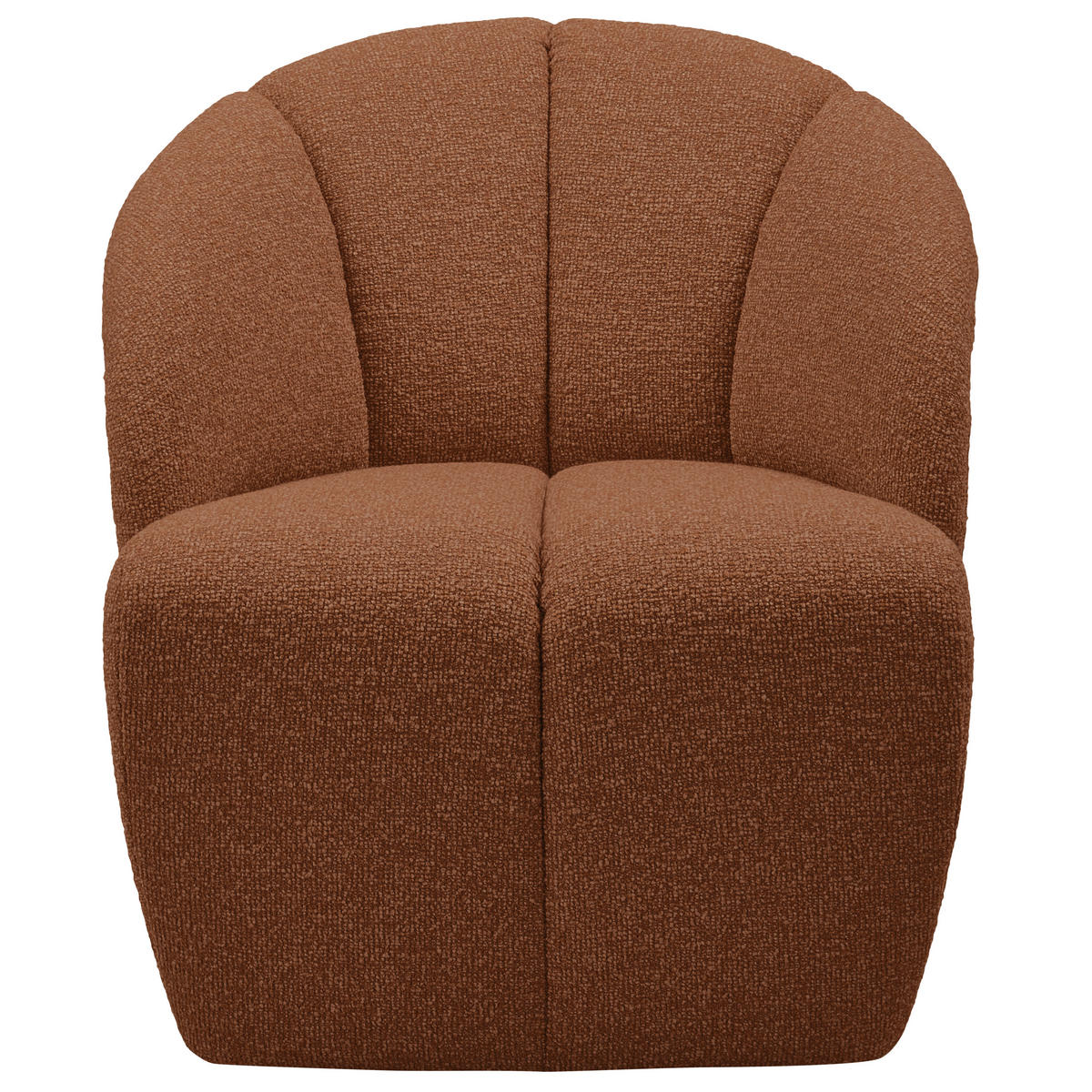 SESSEL in Bouclé Rostfarben  - Rostfarben, MODERN, Kunststoff/Textil (68/75/77cm) - Livetastic