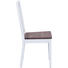 STUHL-SET Buche massiv Braun, Weiß - Weiß/Braun, LIFESTYLE, Holz (42,50/46/95/50cm) - Carryhome
