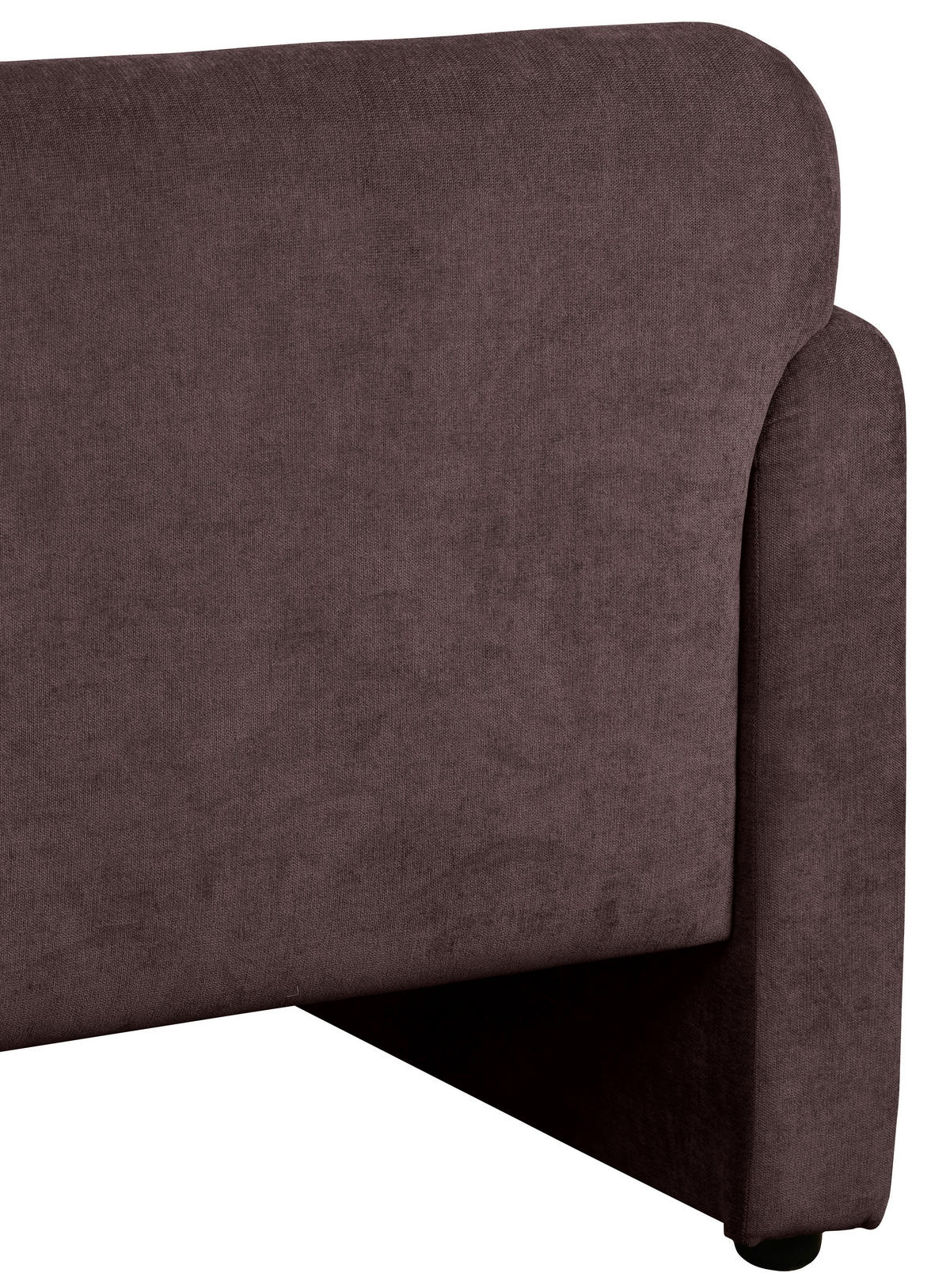 2-SITZER-SOFA MILA Samt Dunkelrot  - Schwarz/Dunkelrot, Design, Kunststoff/Textil (148/83/76cm) - MID.YOU