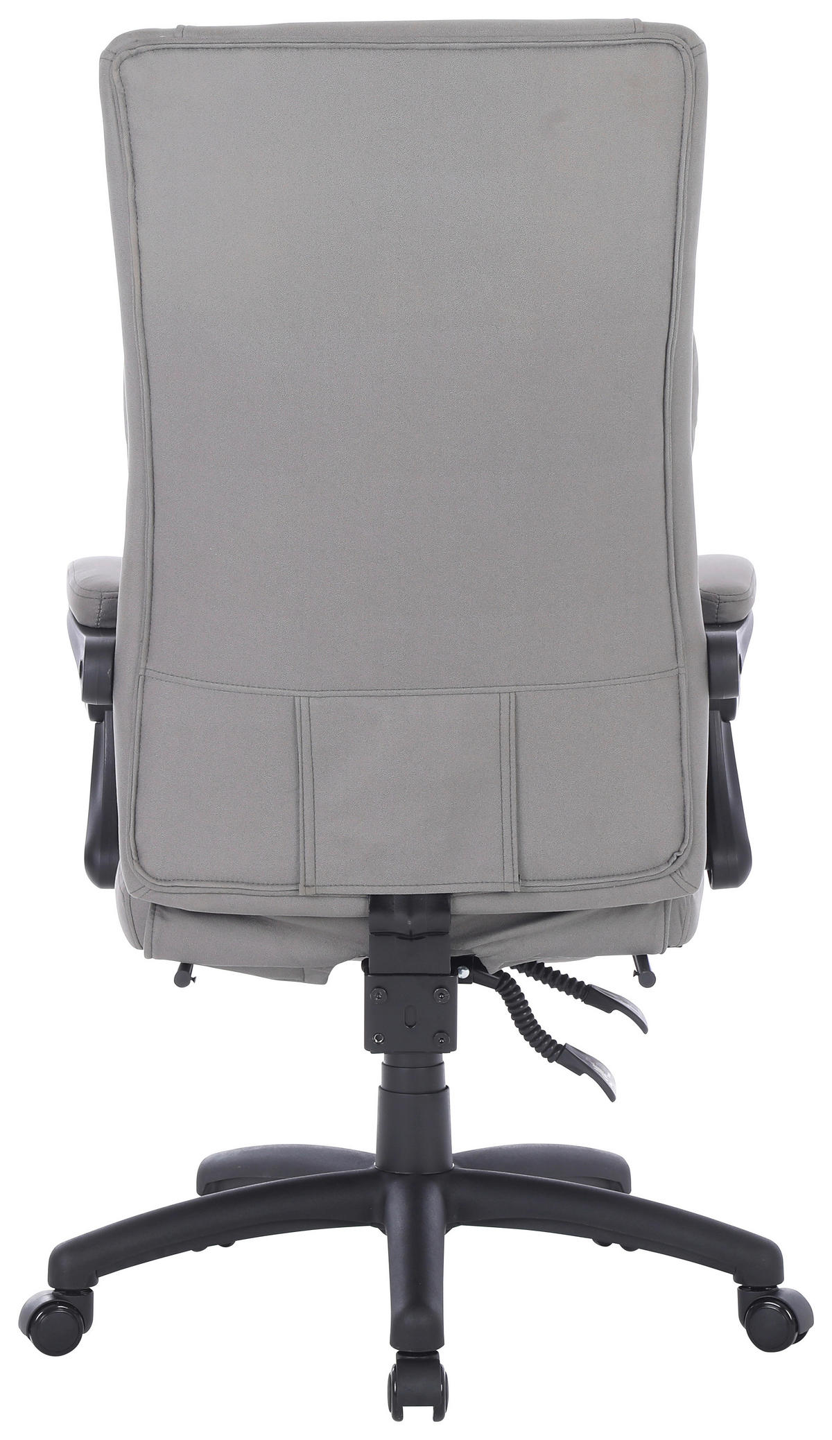 SCAUN DIRECTORIAL  in microfibră gri  - negru/gri, Modern, plastic/metal (66/116-124/71.5cm) - MID.YOU