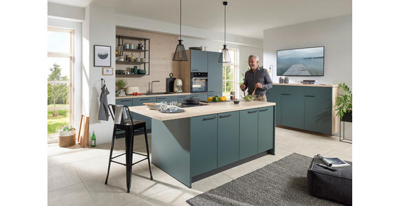 EINBAUKÜCHE - Grün, Design, Holzwerkstoff - Dieter Knoll