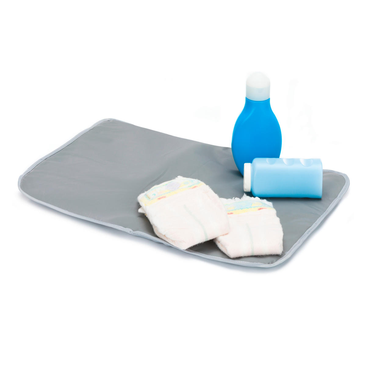 RUKSAK ZA PREVIJANJE   - siva/svijetlo siva, Basics, tekstil/plastika (27/18/42cm) - Fillikid