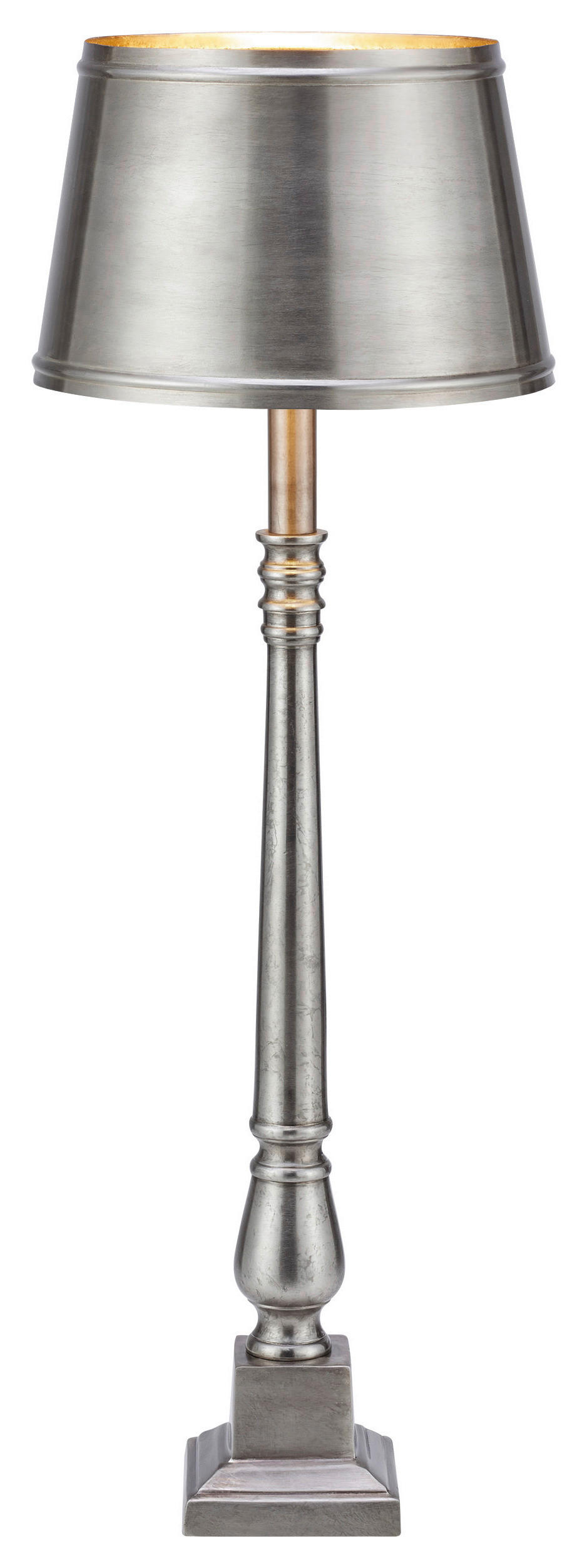 TISCHLEUCHTE METALLO 23/66/23 cm   - Silberfarben, Basics (23/66/23cm) - Markslöjd