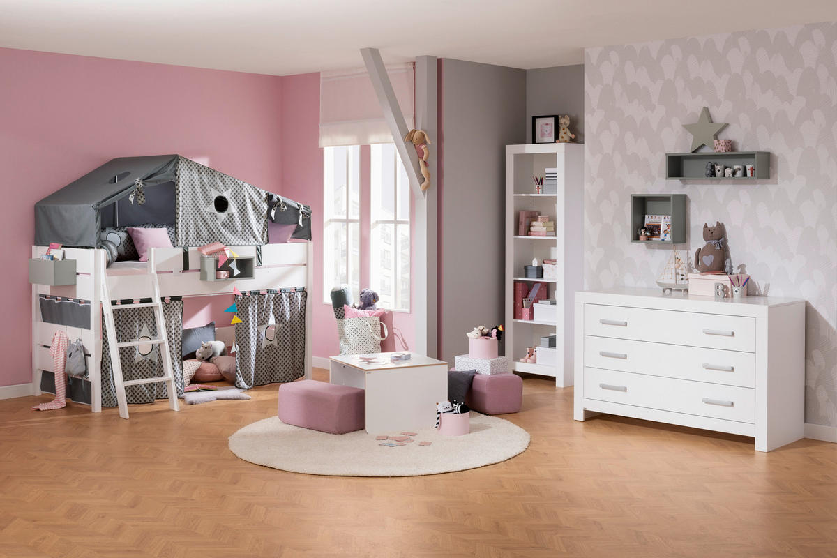 SPIELBETT 90/200 cm Weiß  - Weiß, KONVENTIONELL (90/200cm) - Paidi