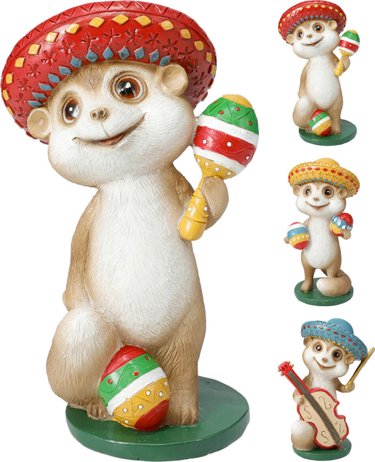 DEKOERDMÄNNCHEN - Rot/Multicolor, Basics, Stein (9,5/13,5/7,3cm)