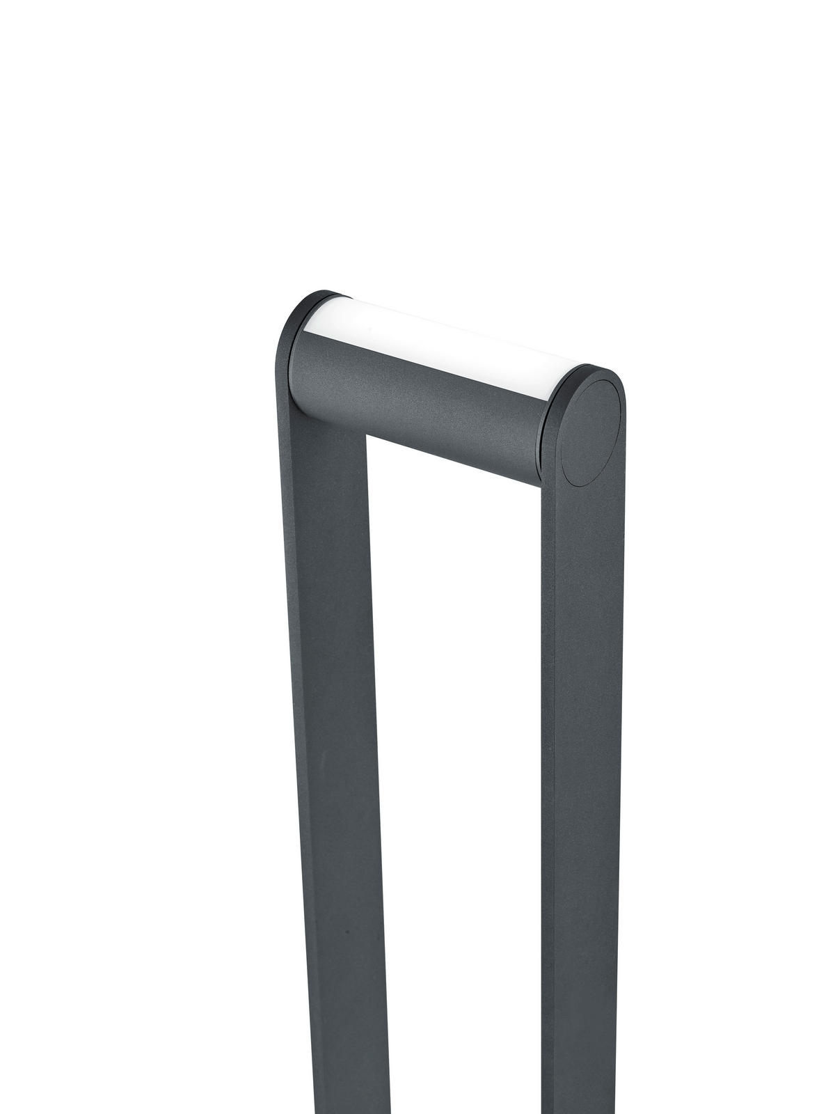 AUSSENSTEHLEUCHTE Luz44 16/6/75 cm  - Graphitfarben, Design, Kunststoff/Metall (16/6/75cm) - Helestra