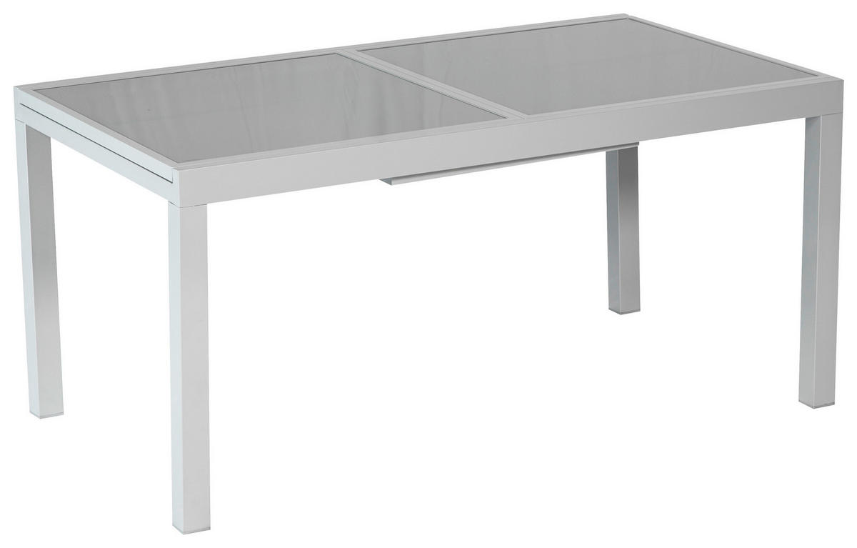 GARTENSET Akazie massiv Aluminium  - Silberfarben/Grau, MODERN, Holz/Kunststoff - Gardenson